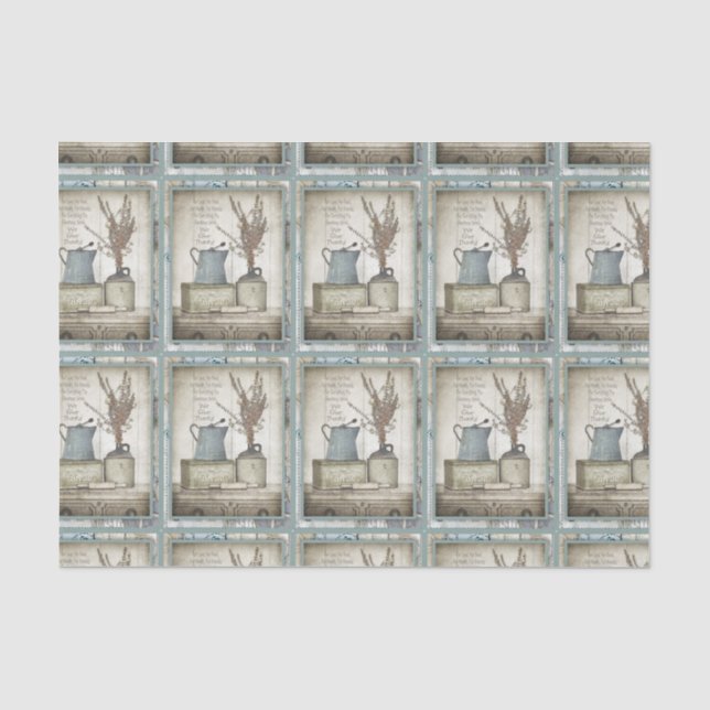Papel De Seda Série de Design de Praia Náutica 17 (Frente )