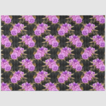 Série de Design Floral Roxo e Dourado 17