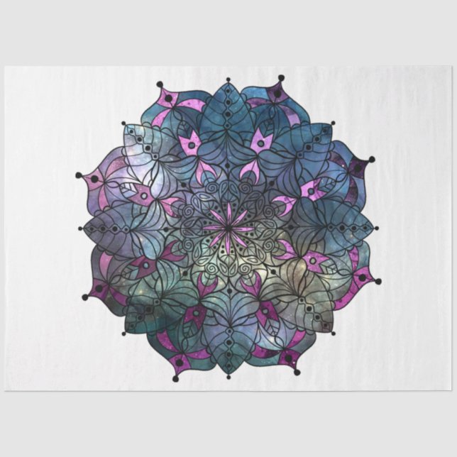 Papel De Seda Série de Design Mandala 11 (Frente )