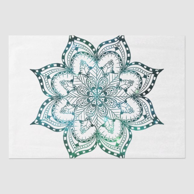 Papel De Seda Série de Design Mandala 21 (Frente )