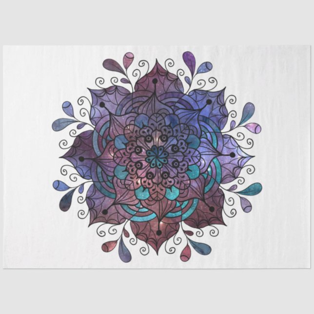 Papel De Seda Série de Design Mandala 5 (Frente )