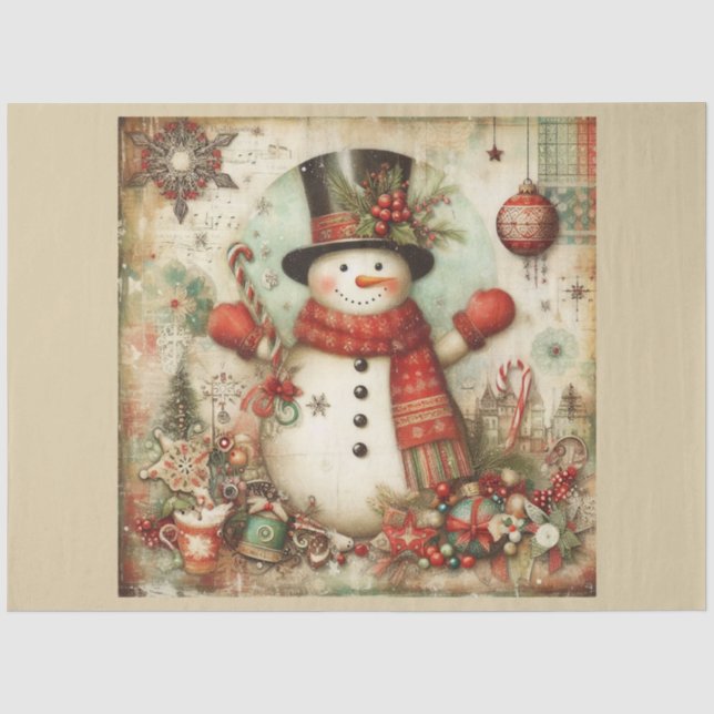 Papel De Seda Série de Design Natal Passado 14 (Frente )