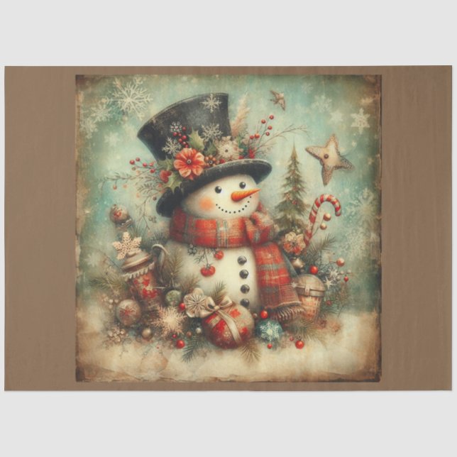 Papel De Seda Série de Design Natal Passado 3 (Frente )