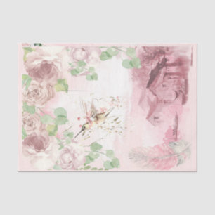 Papel De Seda Série de Escrita Shabby Chic Design 4