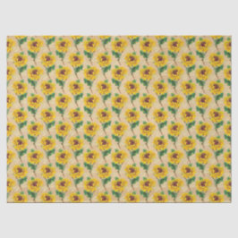 Papel De Seda Série de Girassóis e Libélulas Design 10