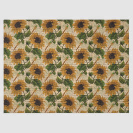 Papel De Seda Série de Girassóis e Libélulas Design 12