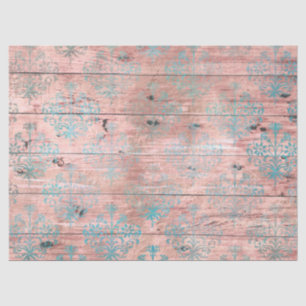 Papel De Seda Série de Madeira Shabby Chic Design 14
