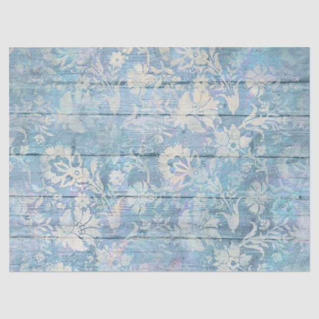 Papel De Seda Série de Madeira Shabby Chic Design 15 (Frente )