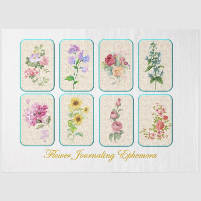 Papel De Seda Série de Pássaros Selvagens Design 10 (Frente )