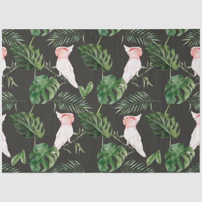 Papel De Seda Série de Pássaros Tropicais: Design do Major Mitch (Frente )