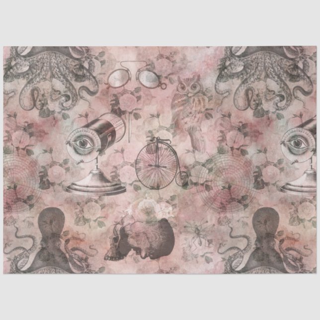 Papel De Seda Série de Romances Steampunk Design 2 (Frente )