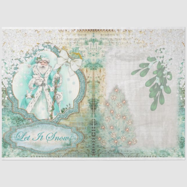 Papel De Seda Série Deixe Nevar Design 1 (Frente )