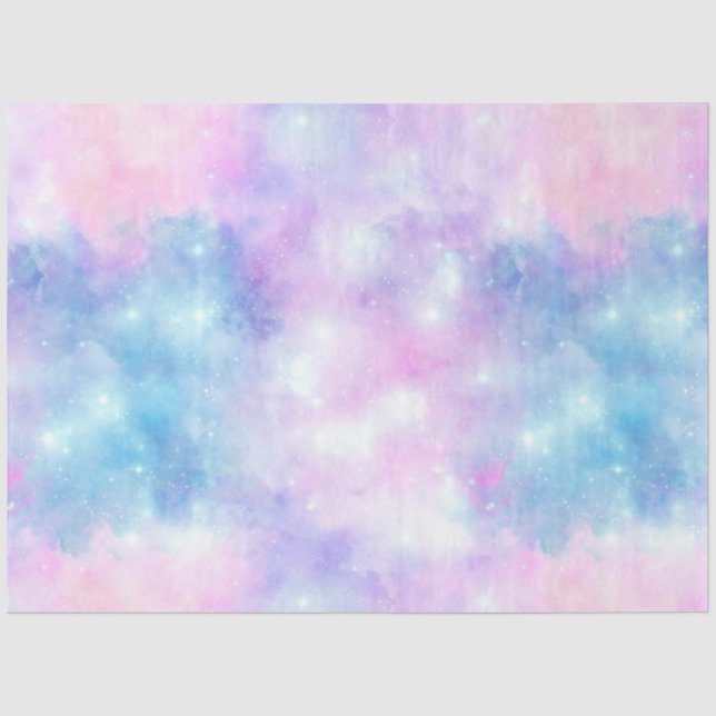 Papel De Seda Série Desenho Galáxia Pintada 4 (Frente )