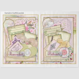 Papel De Seda Série Design 10 Vintage Primavera Shabby Chic