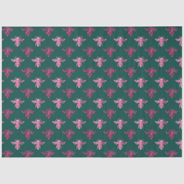 Papel De Seda Série Design Abelha Adorável 45 (Frente )