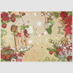 Papel De Seda Série Design de Berries Natal 5