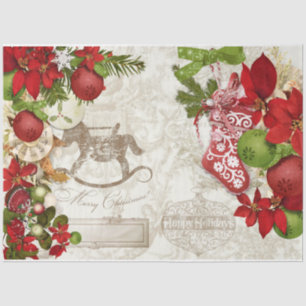 Papel De Seda Série Design de Berries Natal 6