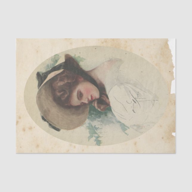 Papel De Seda Série Design de Ephemera de Sucata #20 (Frente )