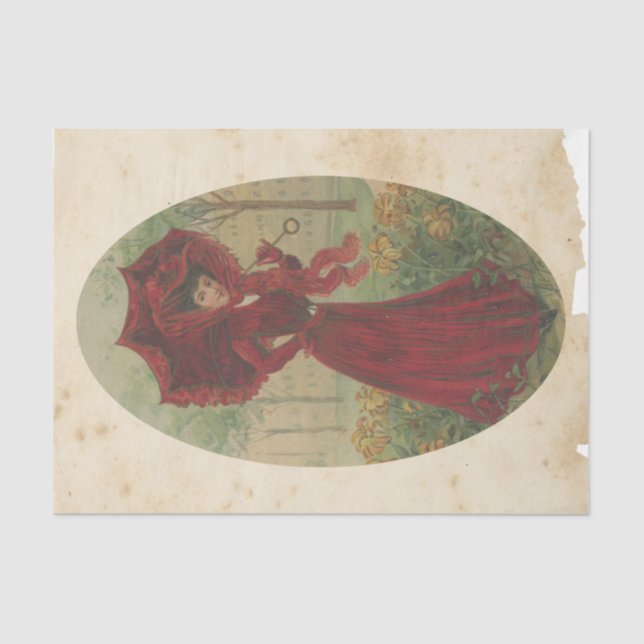 Papel De Seda Série Design de Ephemera de Sucata #5 (Frente )