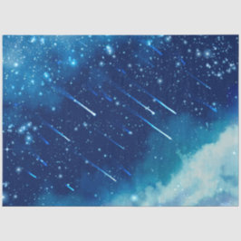 Papel De Seda Série Design Galáxia Azul 6