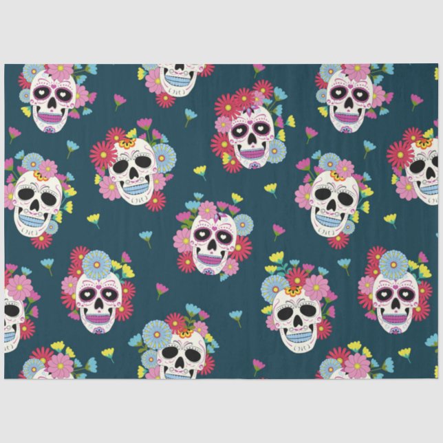 Papel De Seda Série Dia dos Mortos Design 3 (Frente )