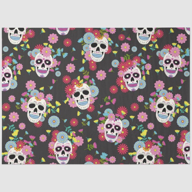 Papel De Seda Série Dia dos Mortos Design 6 (Frente )