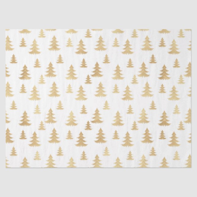 Papel De Seda Série Dourada de Natal Design 2 (Frente )