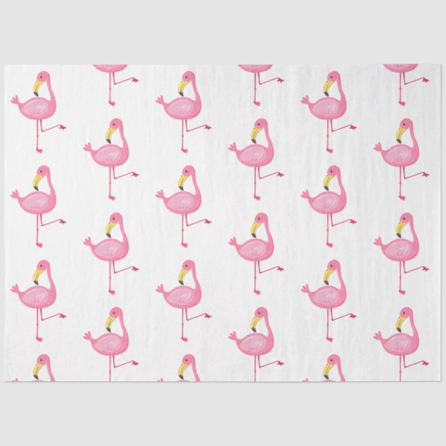 Papel De Seda Série Flamingo Tropical Design 7 (Frente )