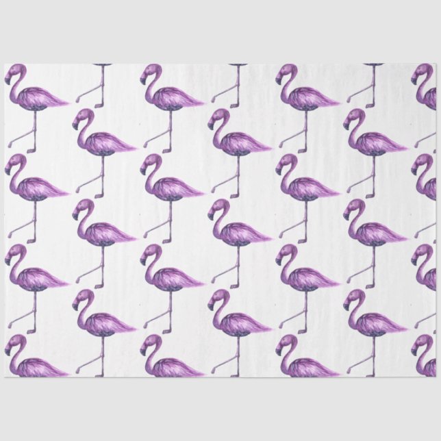 Papel De Seda Série Flamingo Tropical Design 9 (Frente )