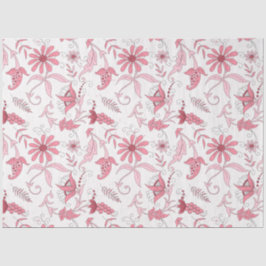 Papel De Seda Série Floral Rosa Design 4