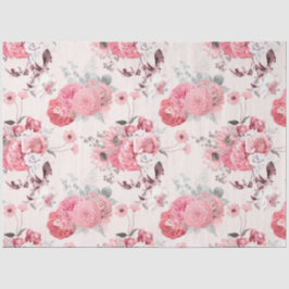 Papel De Seda Série Floral rosa Design 6