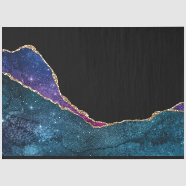 Papel De Seda Série Galaxy Agate Design 12 (Frente )
