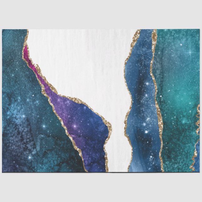 Papel De Seda Série Galaxy Agate Design 3 (Frente )
