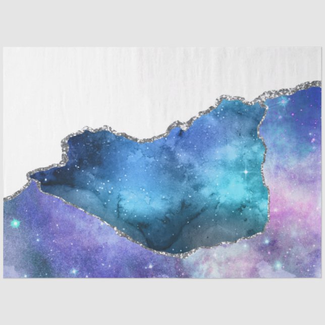 Papel De Seda Série Galaxy Agate Design 4 (Frente )