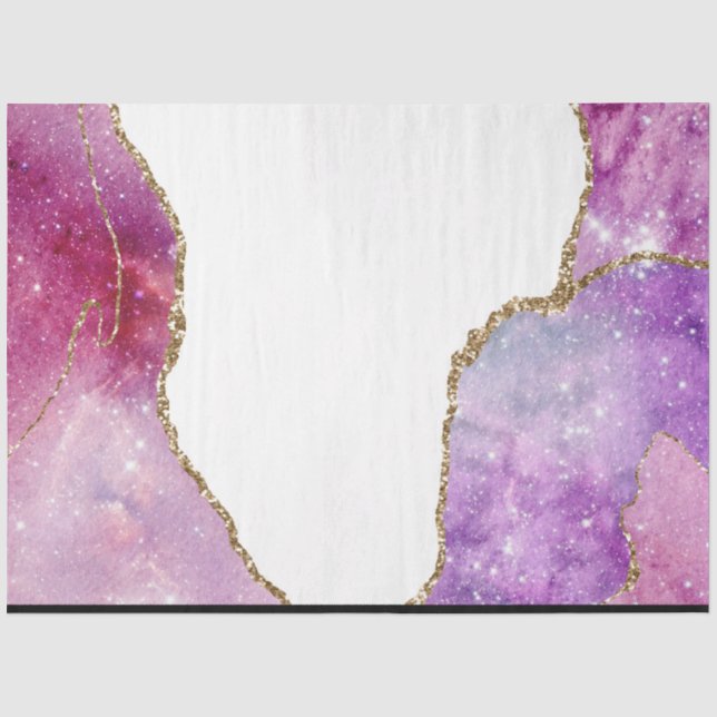 Papel De Seda Série Galaxy Agate Design 5 (Frente )