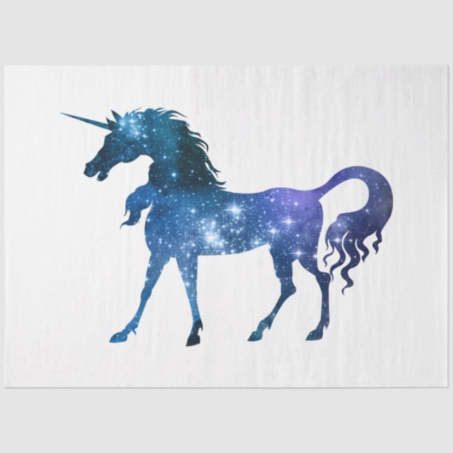 Papel De Seda Série Galaxy Unicórnio Design 15 (Frente )