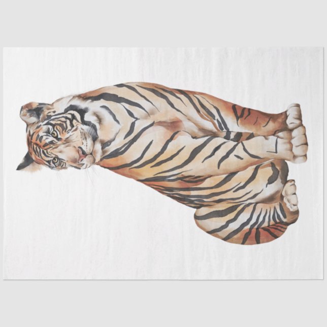 Papel De Seda Série Gatos Selvagens Design 4 (Frente )