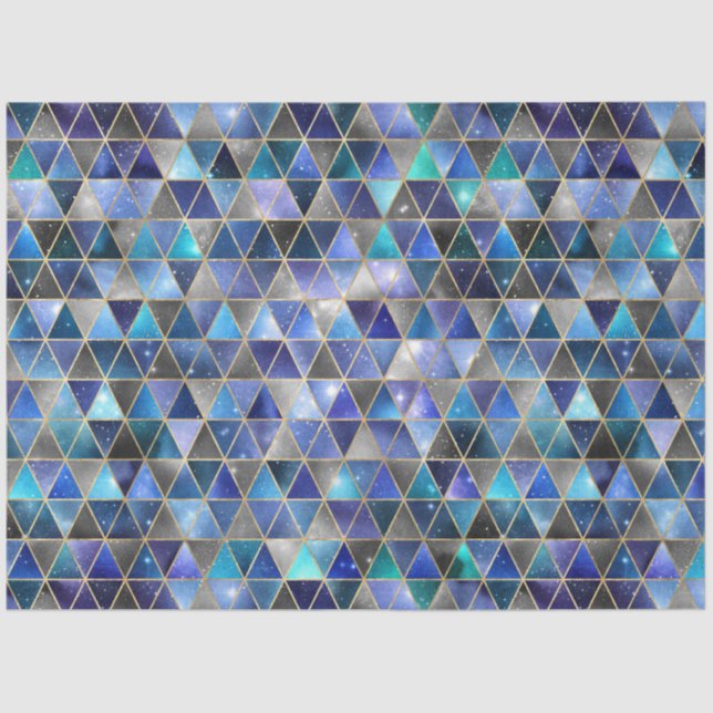 Papel De Seda Série Isométrica Galáxia Design 8 (Frente )