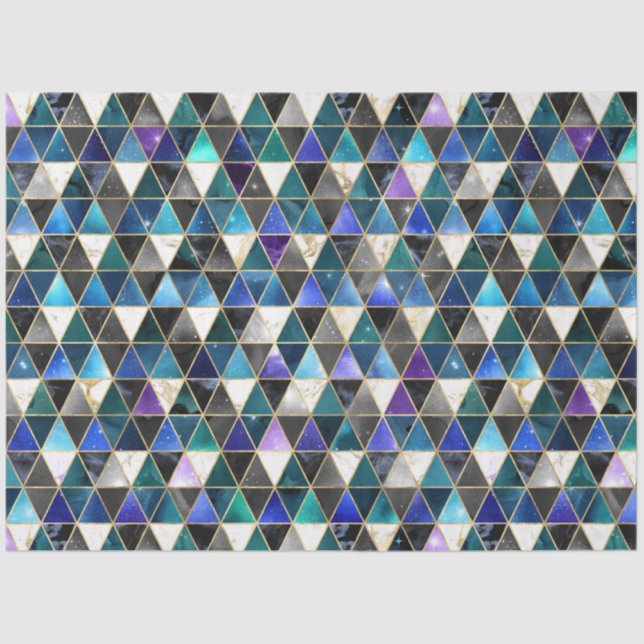 Papel De Seda Série Isométrica Galaxy Design 10 (Frente )