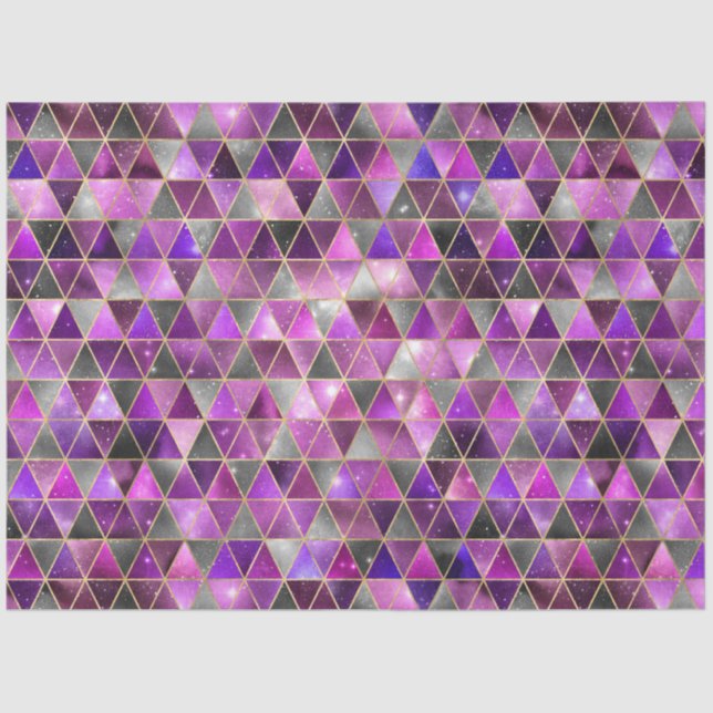 Papel De Seda Série Isométrica Galaxy Design 17 (Frente )