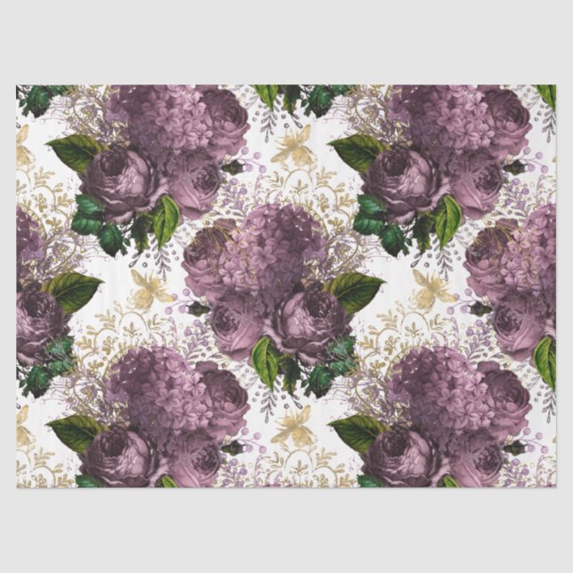 Papel De Seda Série Jardim de Chá Abelha Design 39 (Frente )
