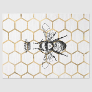 Papel De Seda Série Jardim de Chá Abelha Design 55