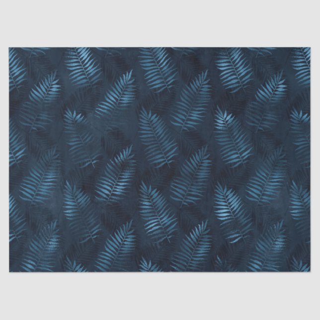 Papel De Seda Série Leopardo Azul e Dourada Design 12 (Frente )