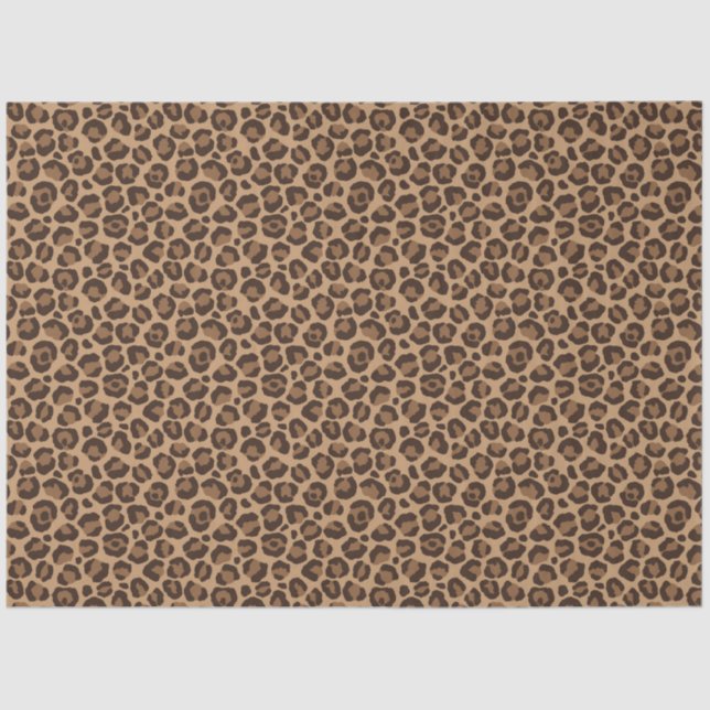 Papel De Seda Série Leopardo Clássica Design 12 (Frente )