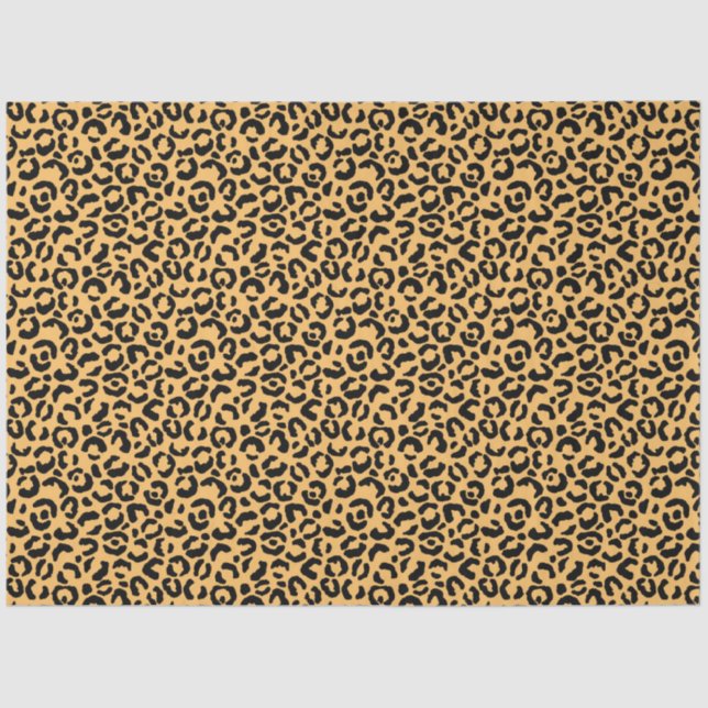 Papel De Seda Série Leopardo Clássica Design 14 (Frente )