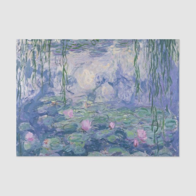 Papel De Seda Série "Lírios" de Claude Monet (Frente )