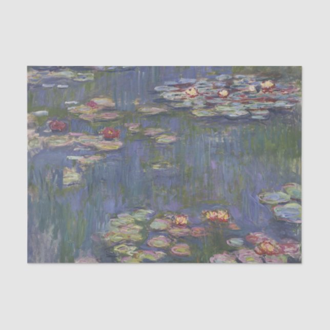 Papel De Seda Série "Lírios" de Claude Monet (Frente )