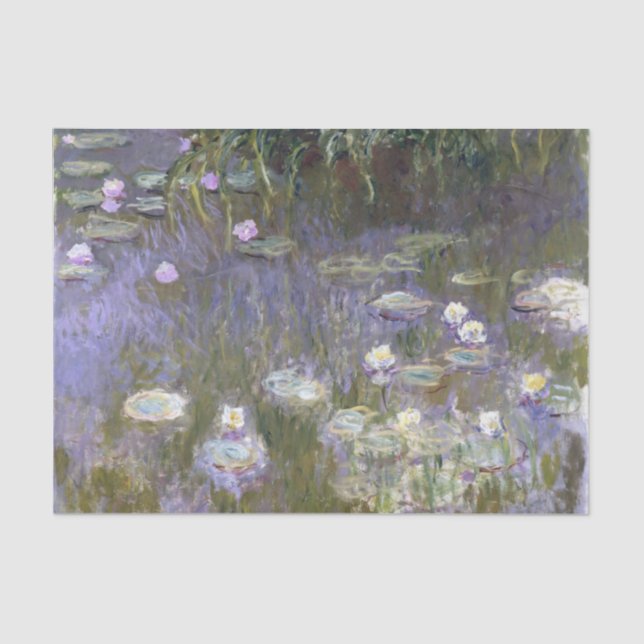 Papel De Seda Série "Lírios" de Claude Monet (Frente )