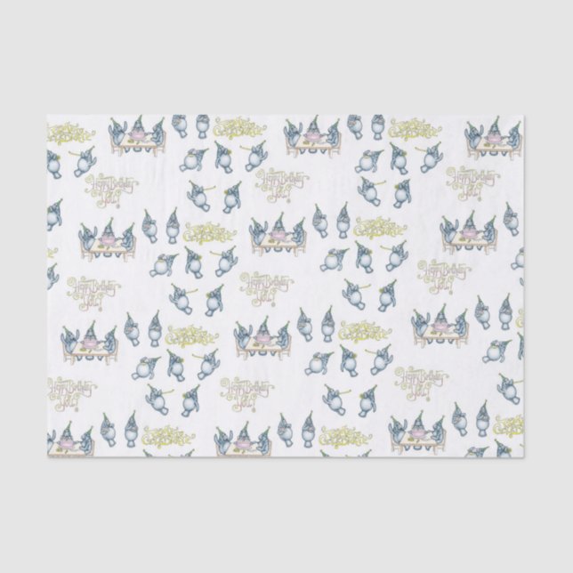 Papel De Seda Série Manatee:Aniversário (Frente )