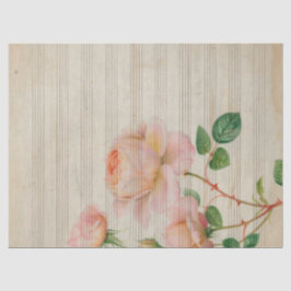 Papel De Seda Série Música e Rosas Design 15